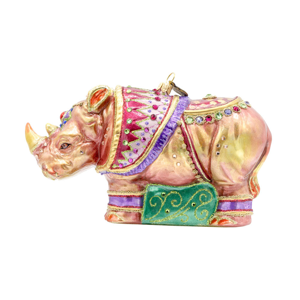 Elegant Rhino Ornament