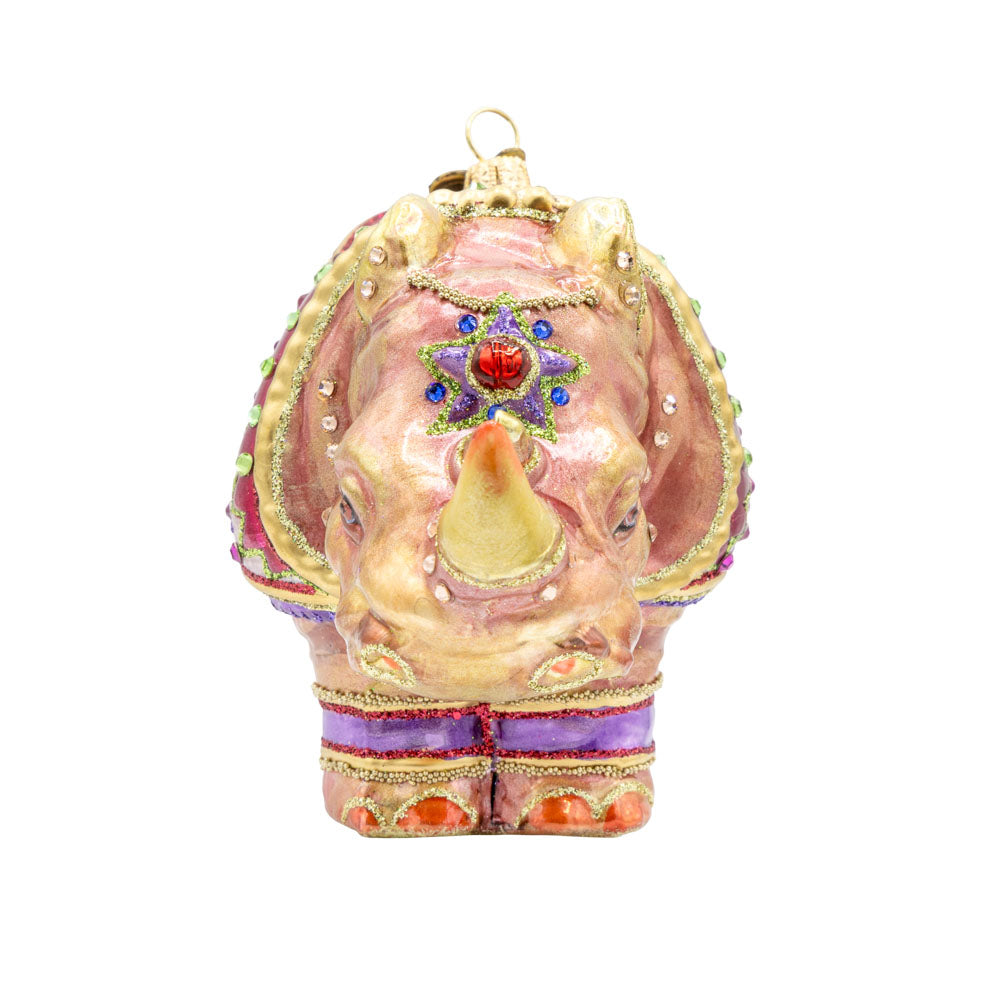 Elegant Rhino Ornament