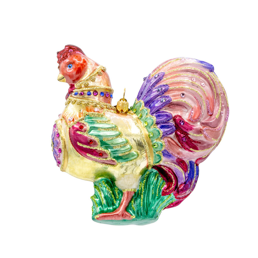 Lavish Rooster Ornament
