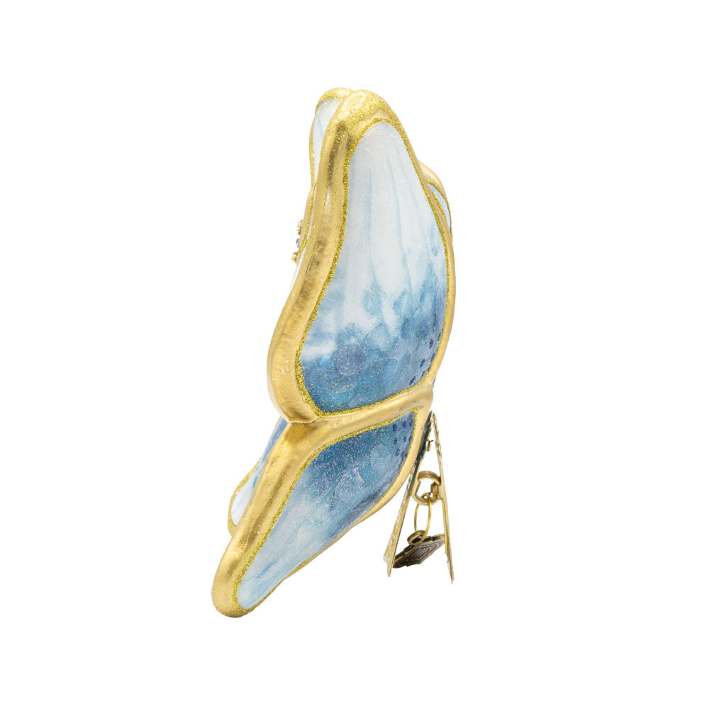 Blue Papillon Ornament