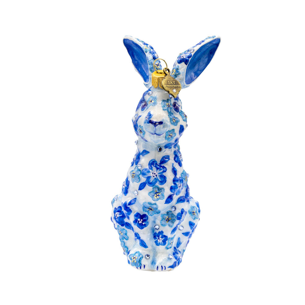 Blue Floral Hopper Ornament