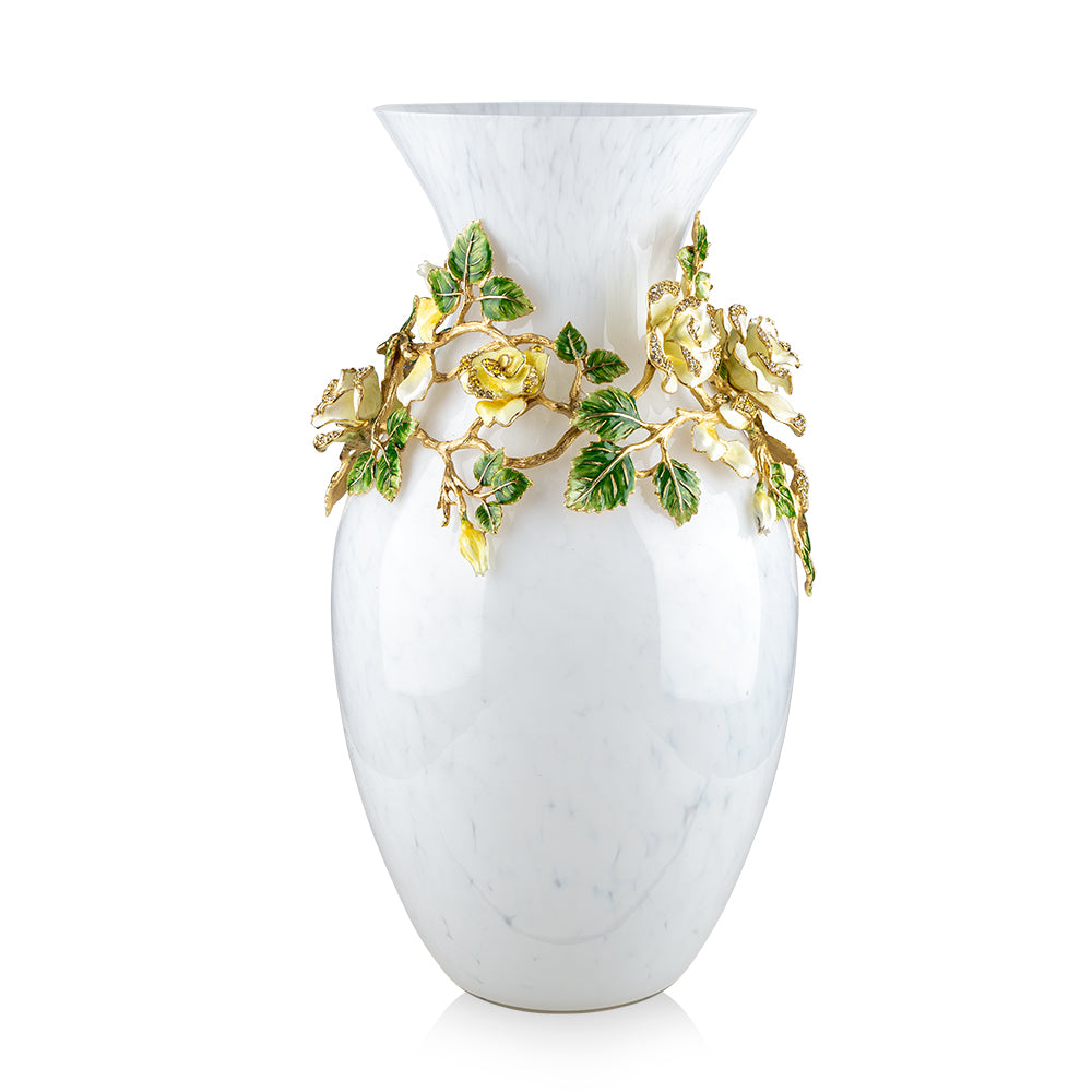 Gabrielle Grand Rose Vase Yellow