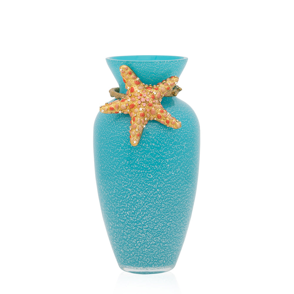 Turquoise Vase - Starfish 