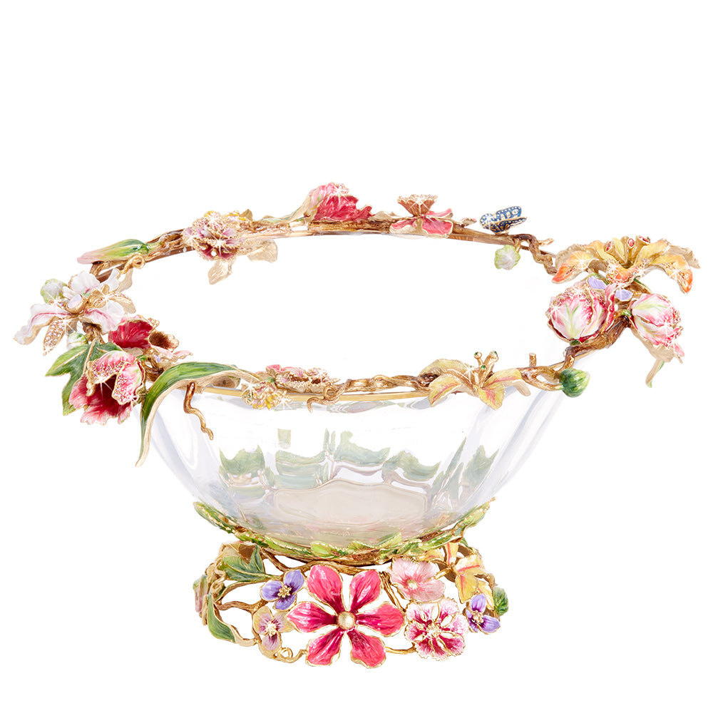 Floral - Glass Bowl - Table Decor