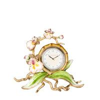 Pink Orchid Clock - Table Decor 