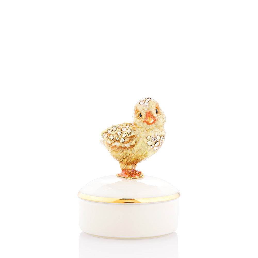 Sawyer Chick Round Porcelain Box