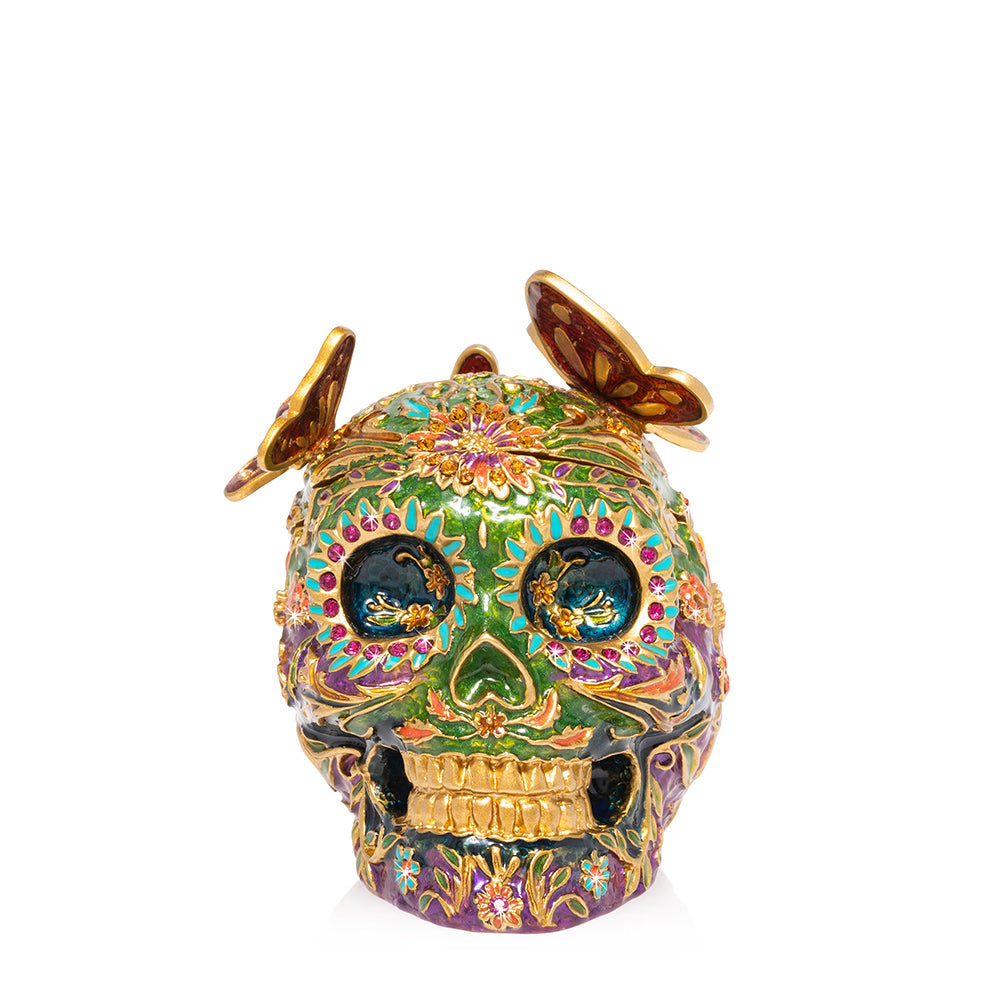 Rivera Skull With Butterflies Box