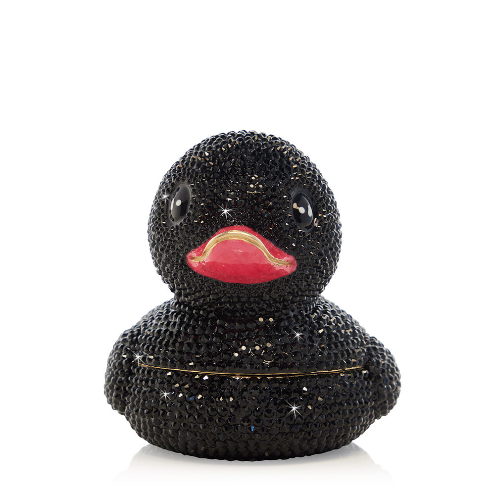 Ernie Rubber Ducky Box - Black & Pink