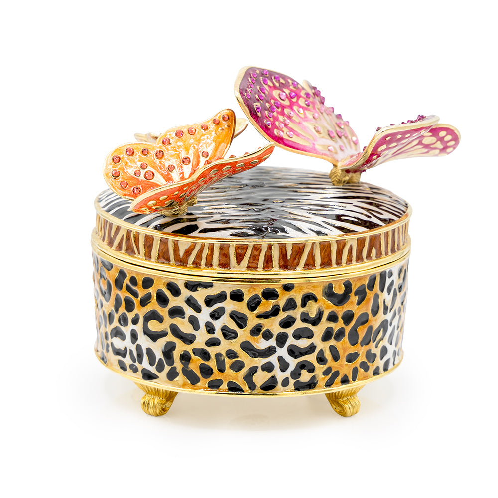 小物入れ JAY STRONGWATER HUMMINGBIRD Zaya Jungle Box With Butterflies – Jay Strongwater