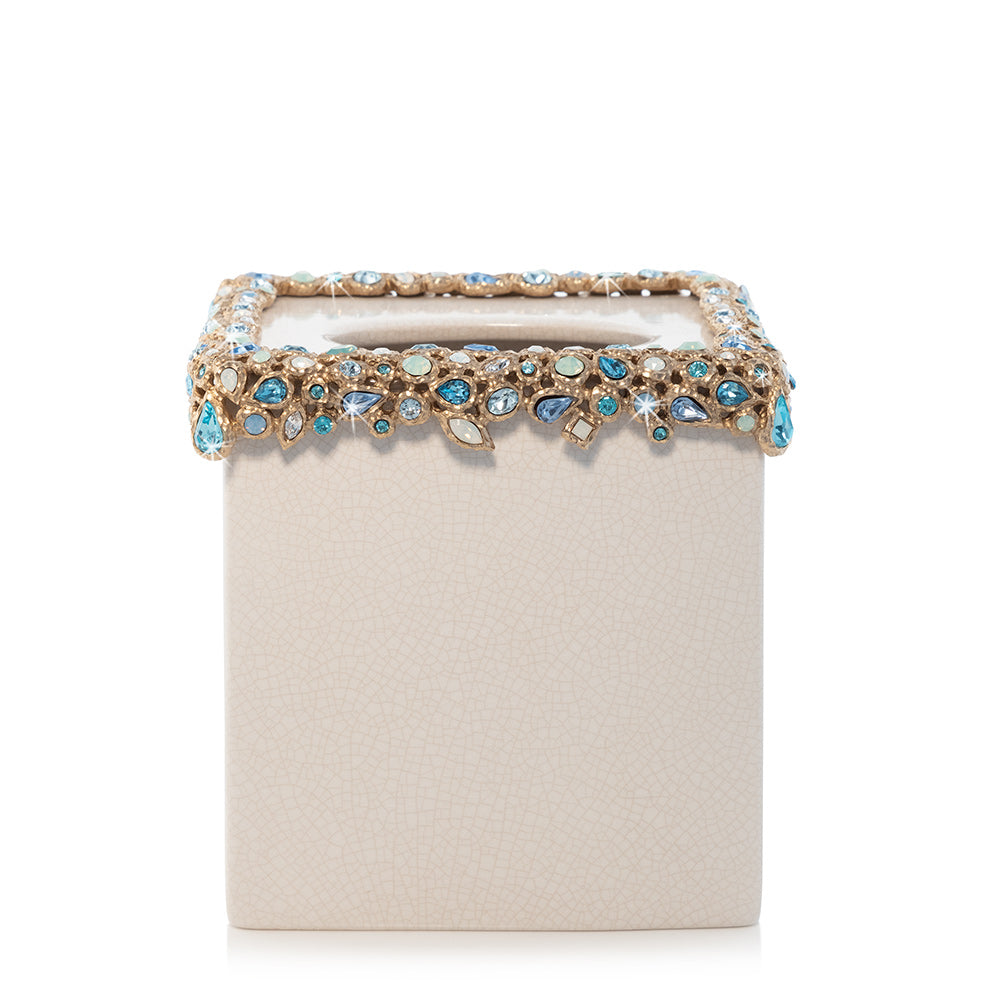 Emerson Bejeweled Tissue Box - Oceana