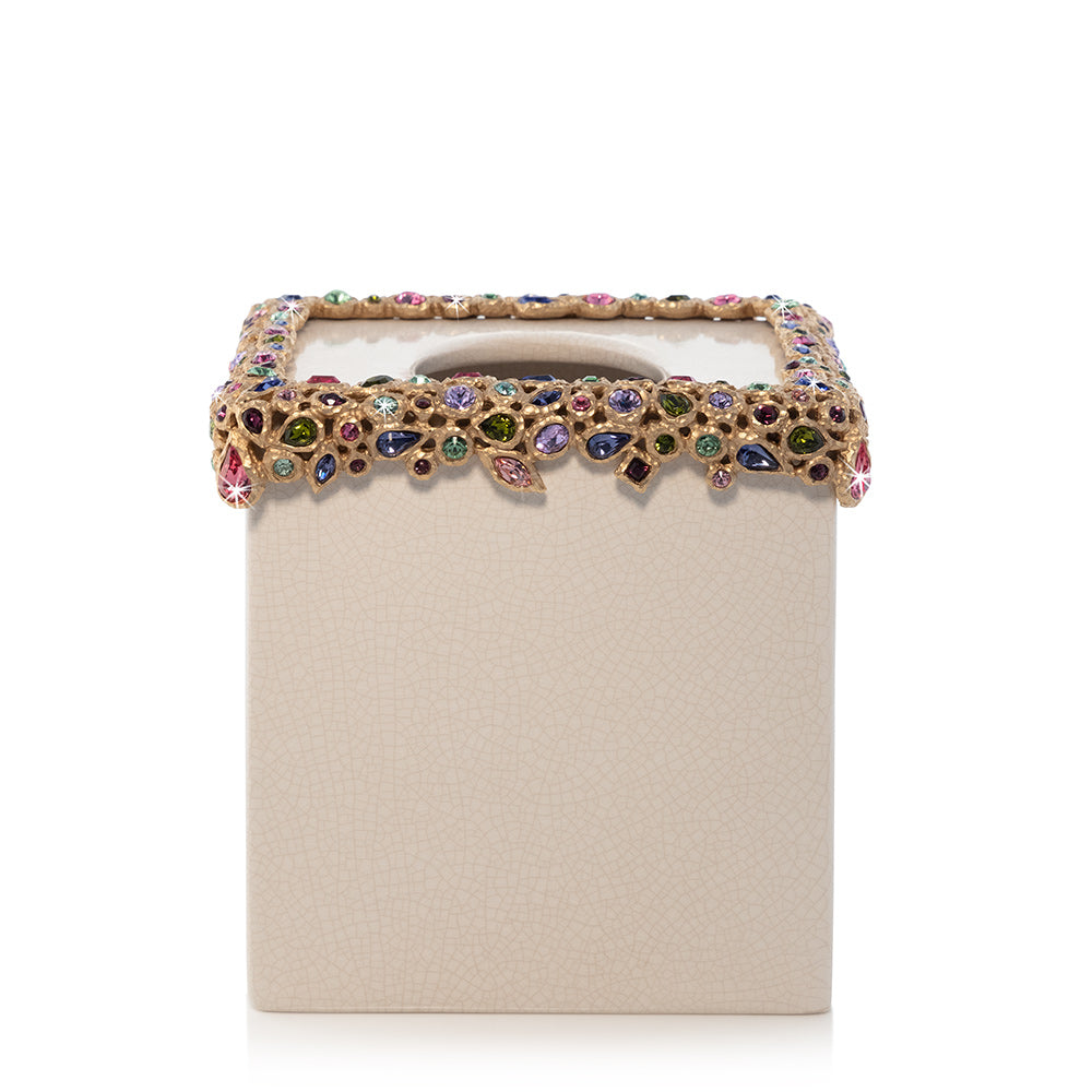 Emerson Bejeweled Tissue Box - Bouquet