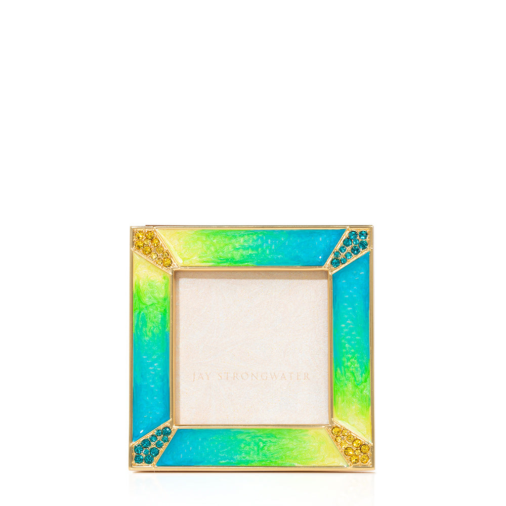 2" x 2" Green and Blue Photo Frame
