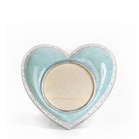 blue heart photo frame