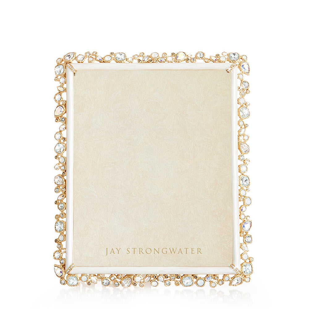 Theo Bejeweled 8" x 10" Frame - White Opal