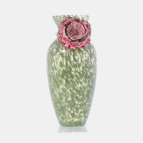 Green Peony Flower Vase 