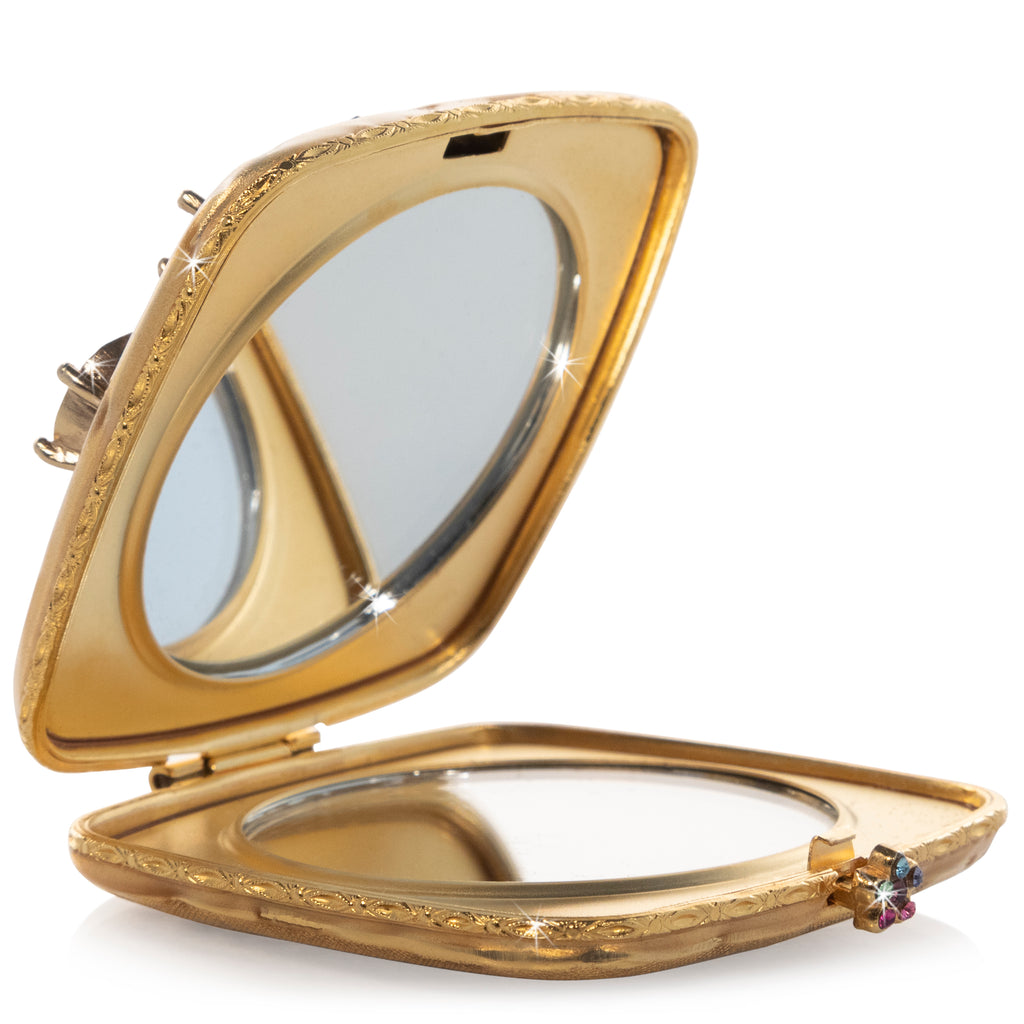 Jay Strongwater Luella Square Jeweled Compact.