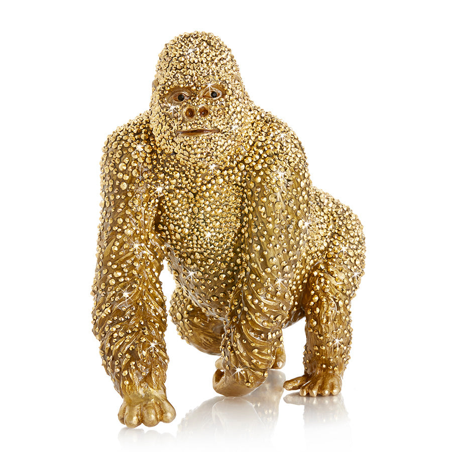 Jay Strongwater Kong Pavé Gorilla Figurine.