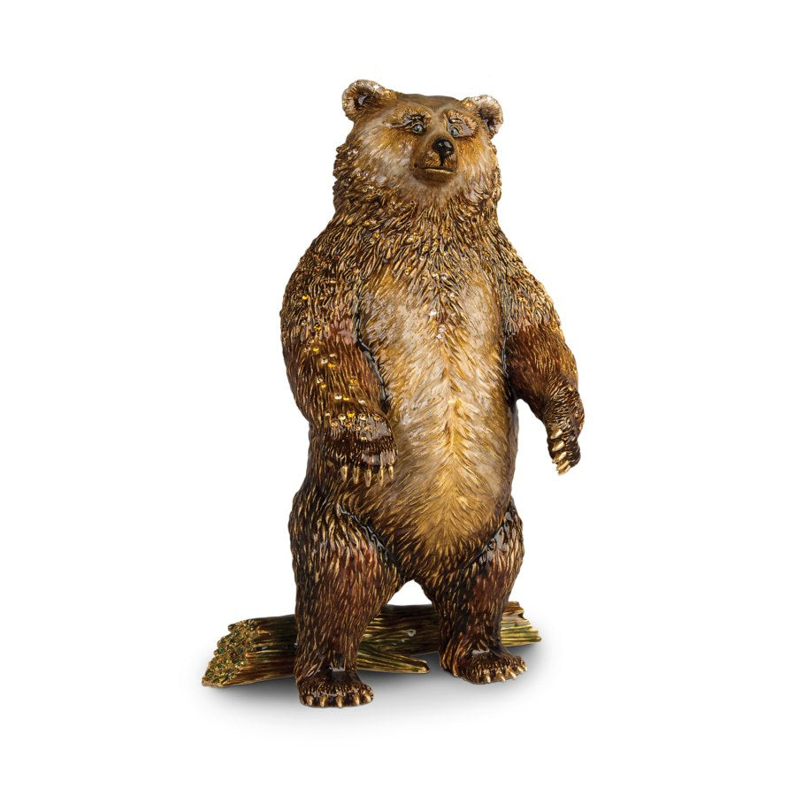 Jay Strongwater Woodrow Bear Figurine.