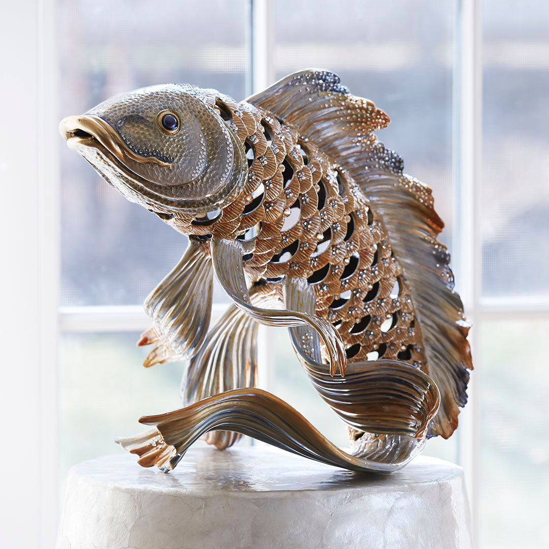 Asagi Koi Fish Figurine