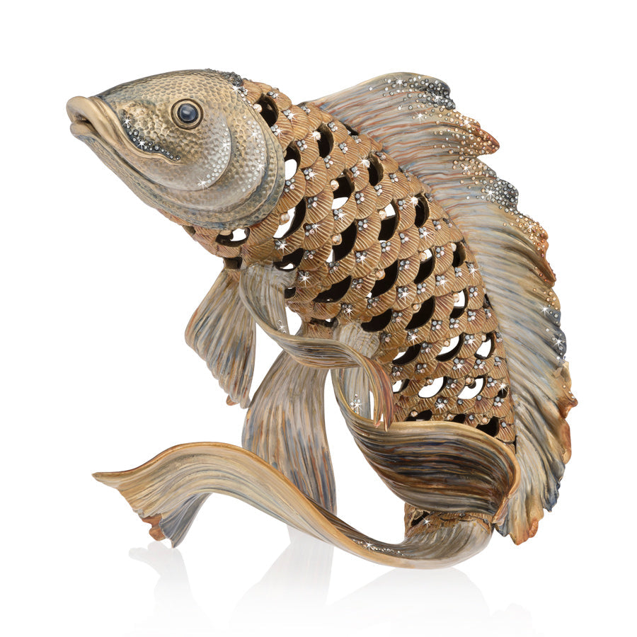 Jay Strongwater Asagi Koi Fish Figurine.