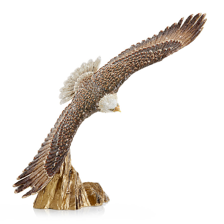 Jay Strongwater Franklin Soaring Eagle Figurine - 25th Anniversary.