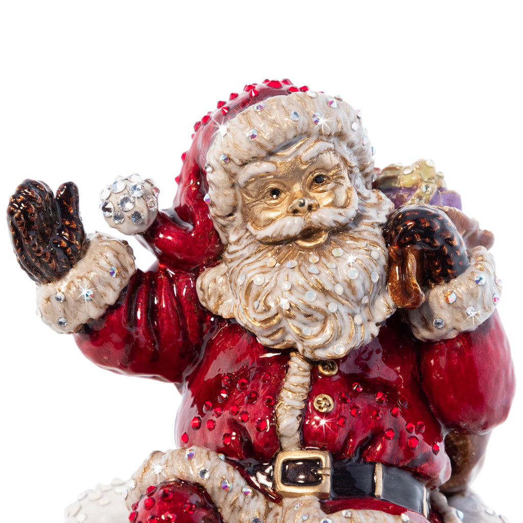 Rooftop Santa Music Figure - Holly Jolly Christmas