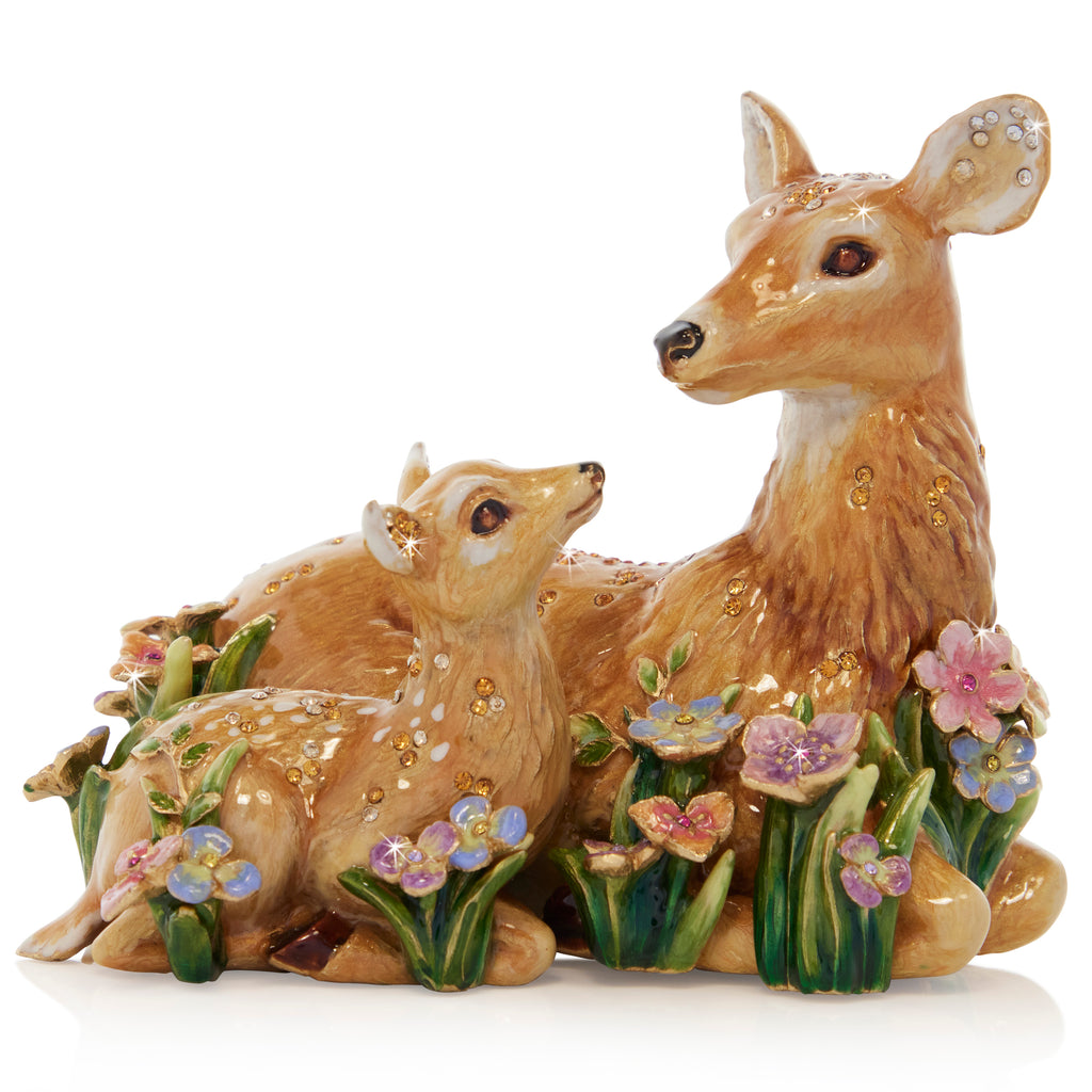 Lucy & Leo Deer and Fawn Figurine