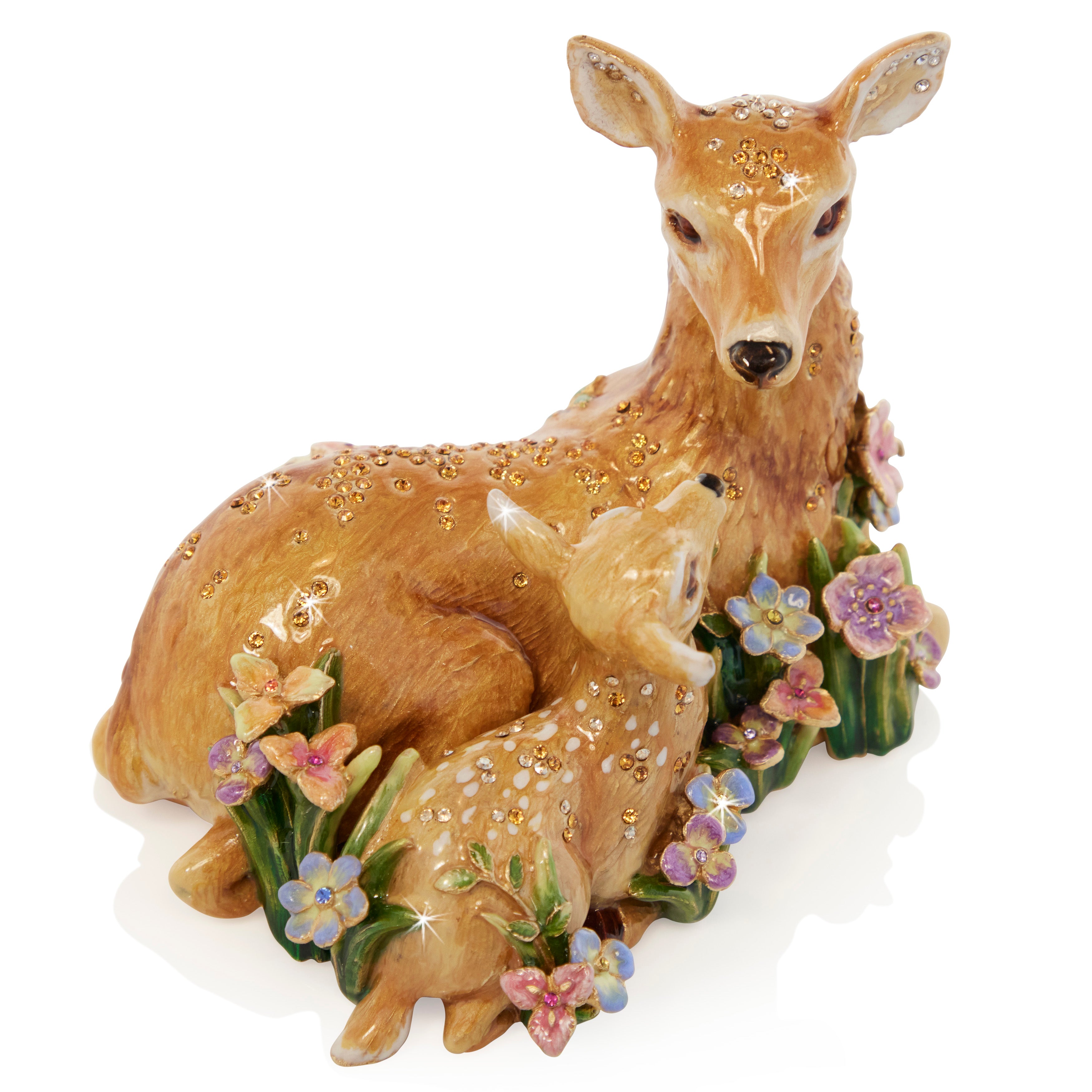 LUCKY DEER NAI 2種セット Lucy & Leo Deer and Fawn Figurine – Jay Strongwater