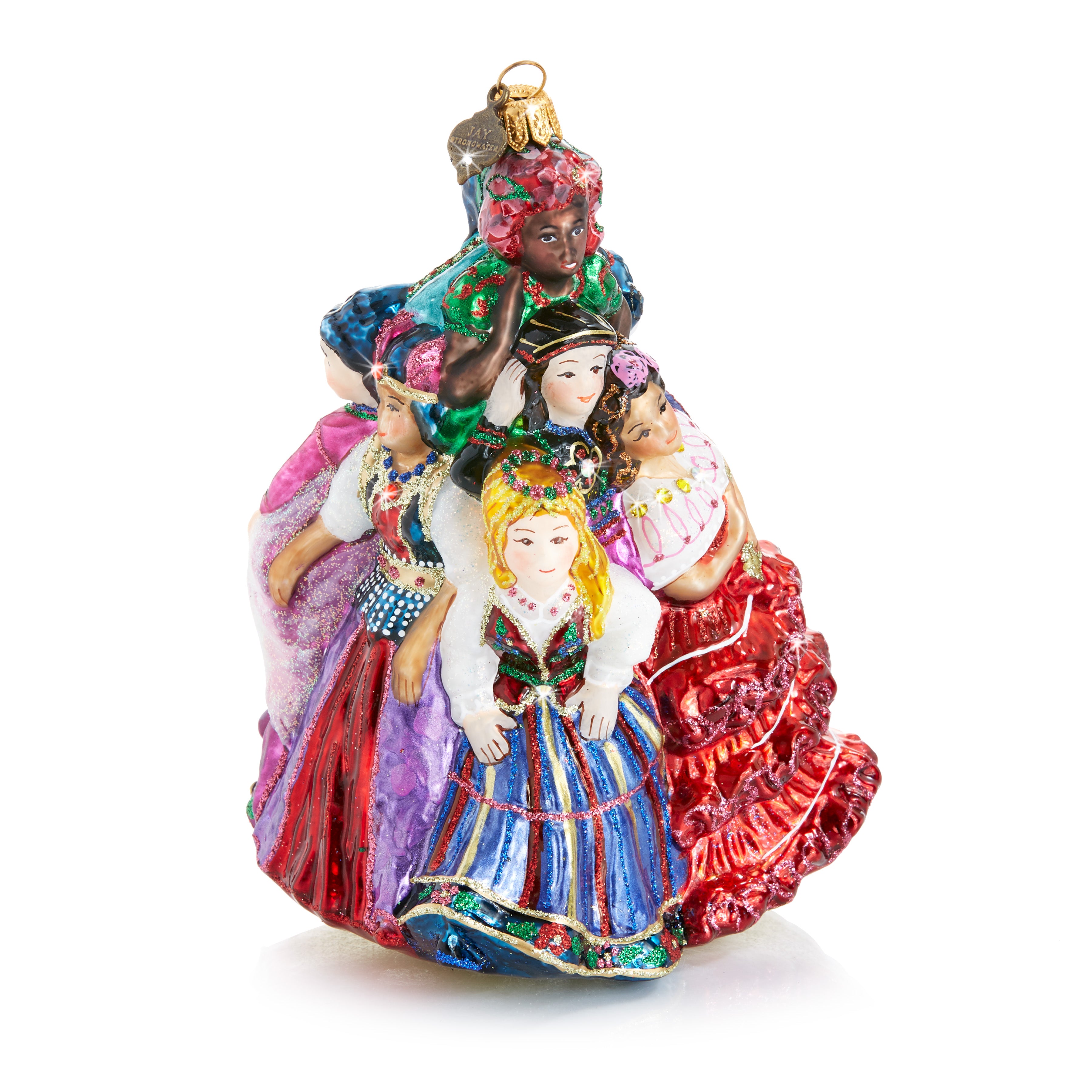 Nine Ladies Dancing Ornament | Jay Strongwater