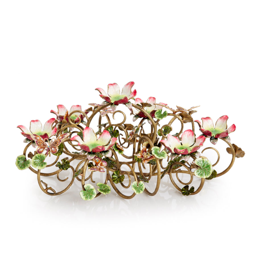 Claudine Floral & Butterfly Candelabra