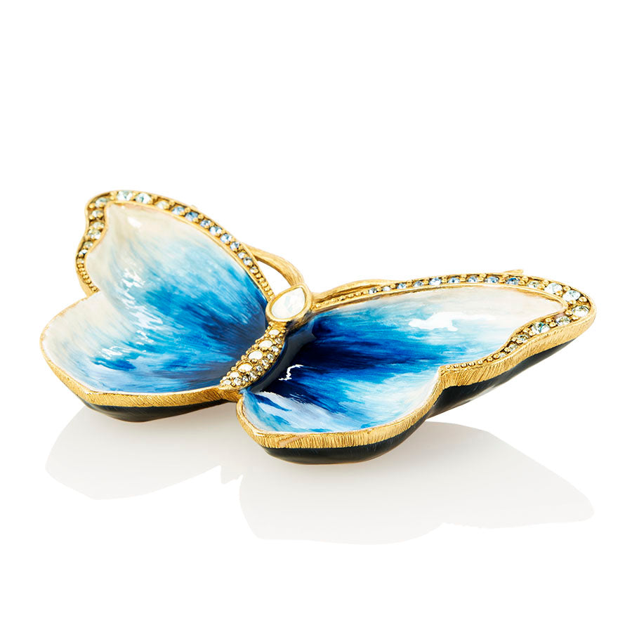 Blue Butterfly Trinket Tray 
