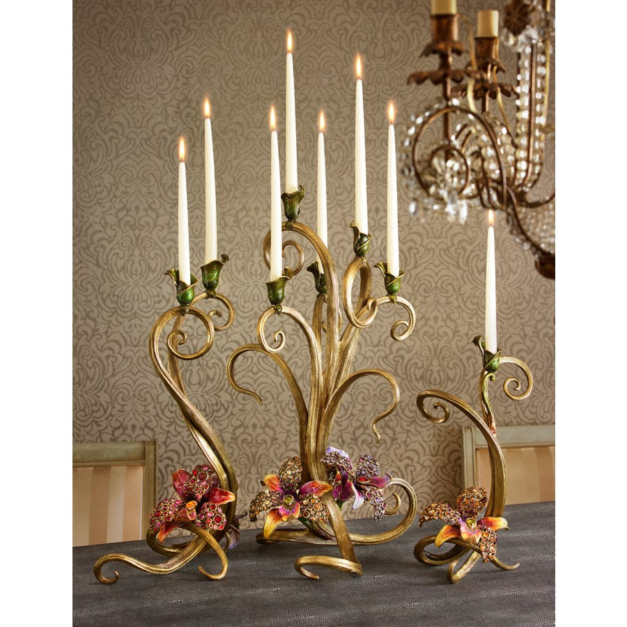 Aubree Orchid Candelabra – Jay Strongwater
