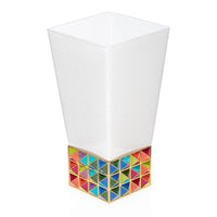 White and Rainbow Vase 