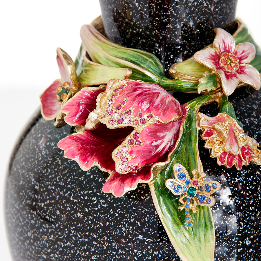 Black Tulip Flower Vase 