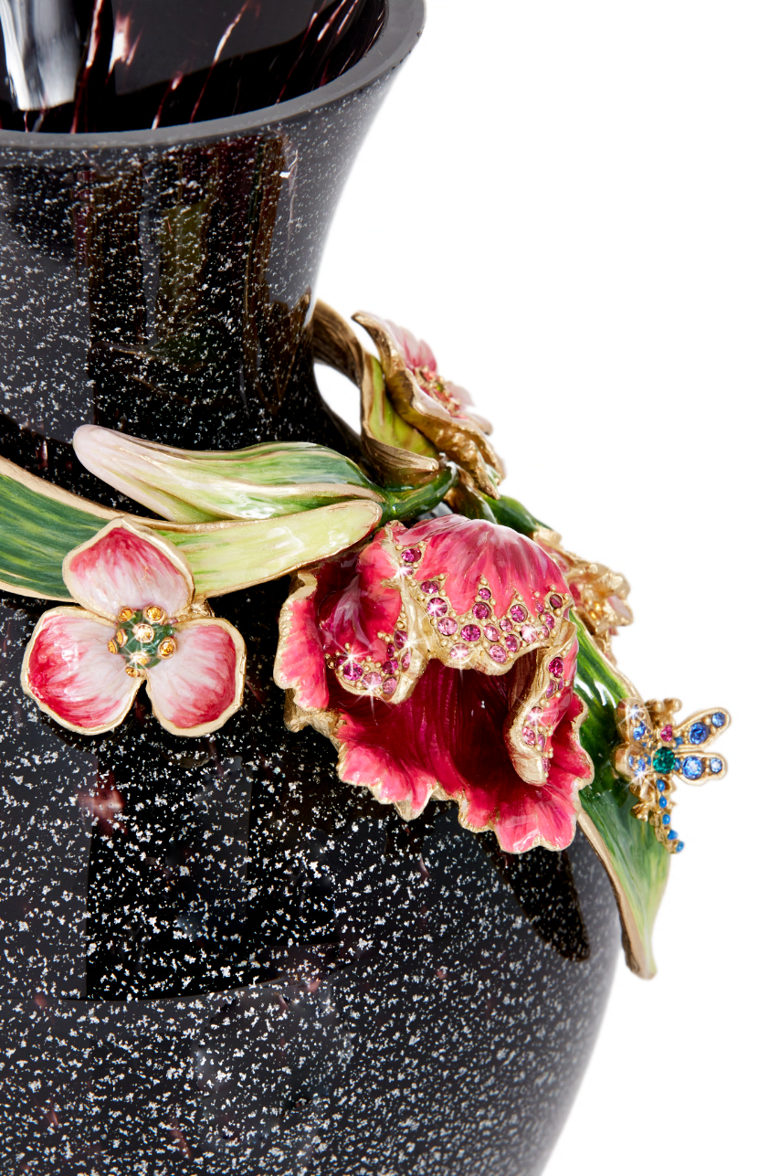 Black Tulip Flower Vase 