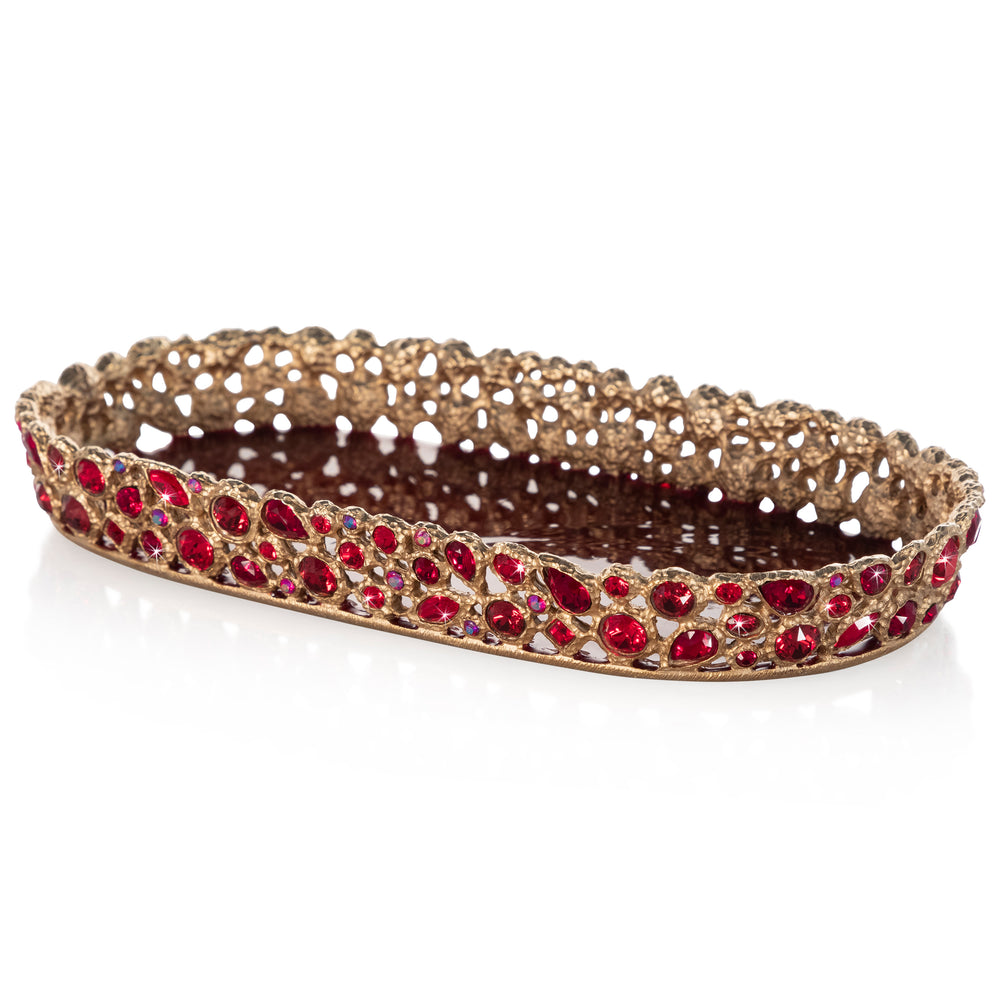 Red Bejeweled - Serving Tray 