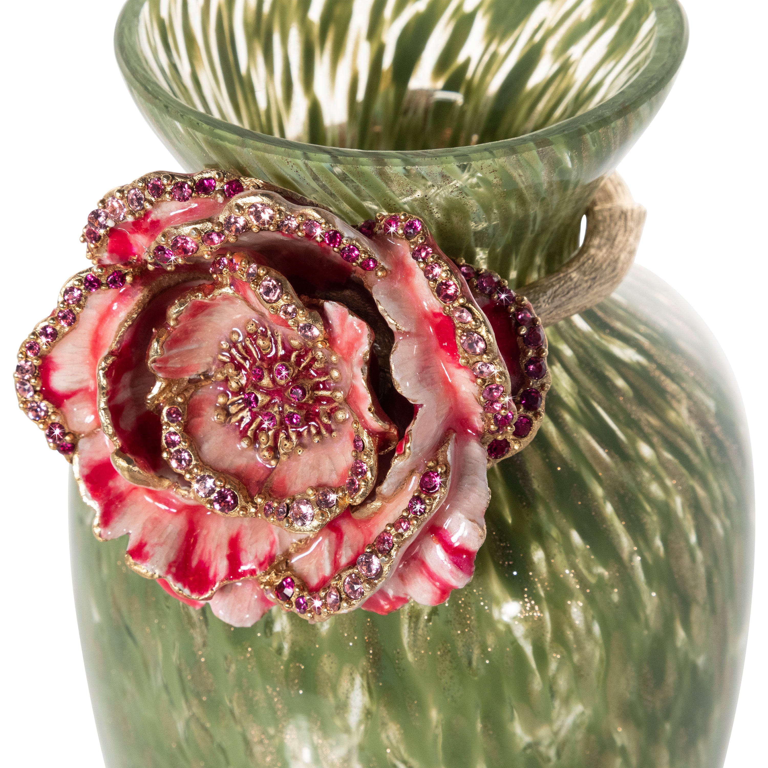 Green Peony Flower Vase 