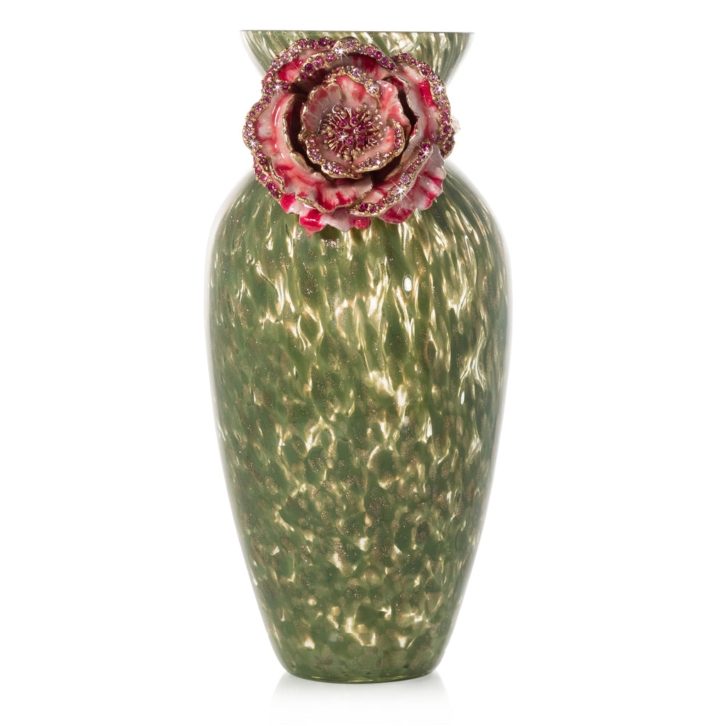 Jay Strongwater Hadleigh Peony Vase #SDH2559-256-www.malaikagroup.com