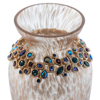 Gold - Bejeweled - Vase