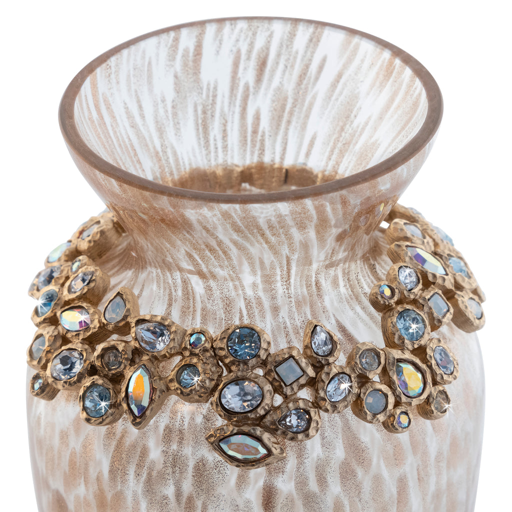 Norah Bejeweled Vase - Opal