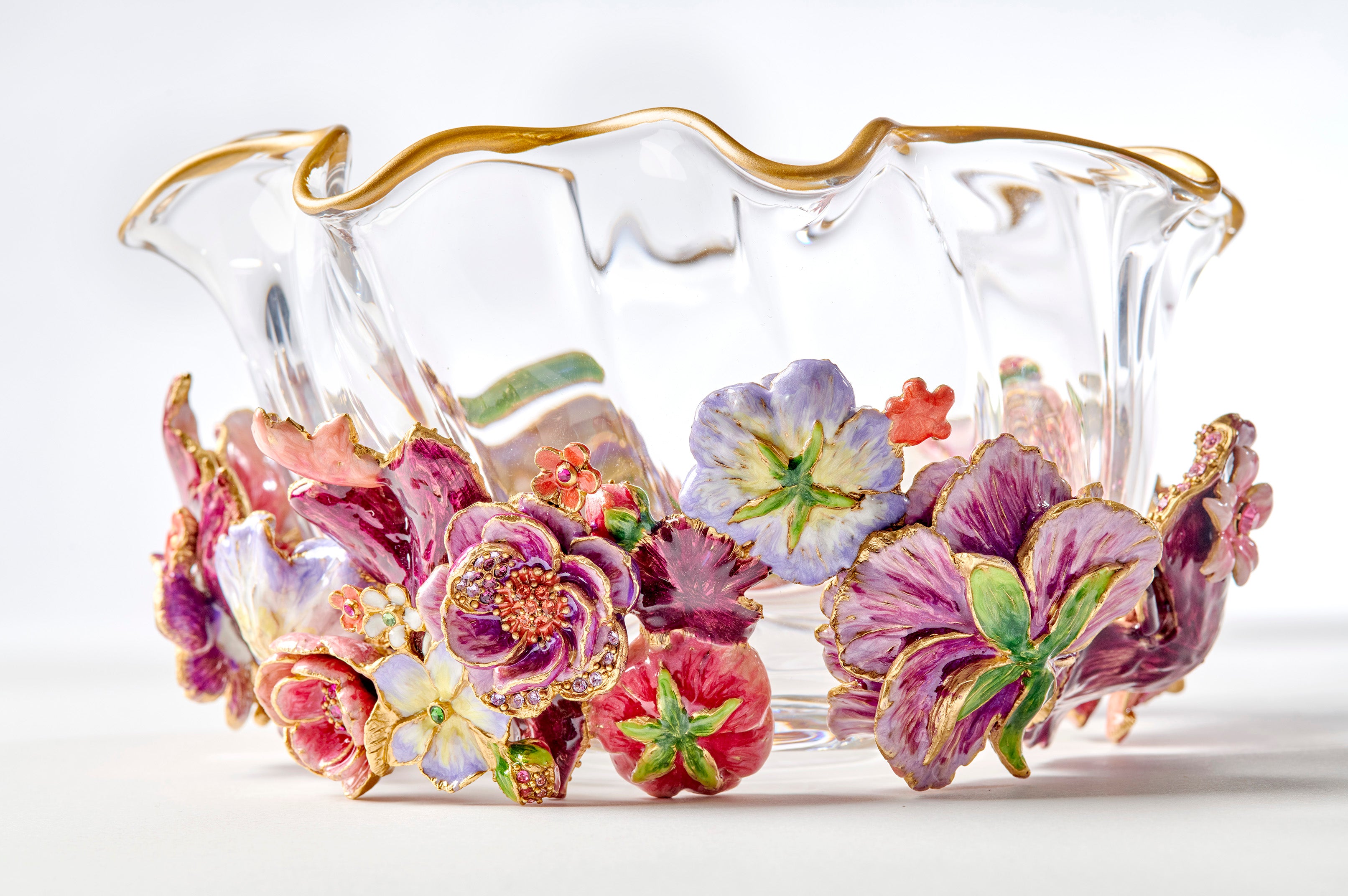 Paisley Small Ruffle Flower Bowl – Jay Strongwater