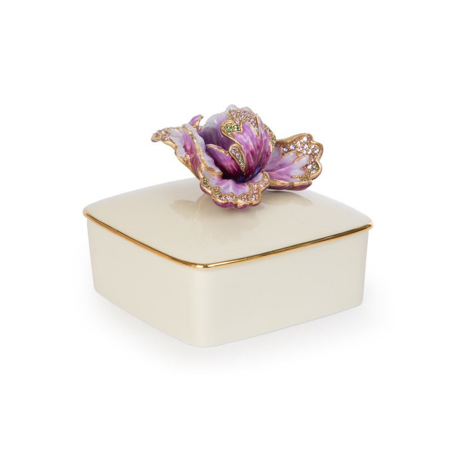Jay Strongwater Bailey Tulip Porcelain Box.