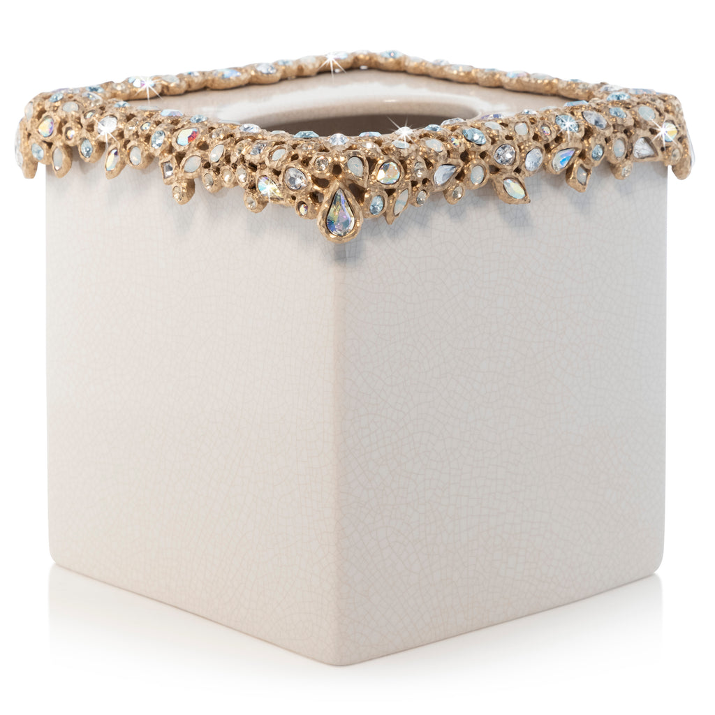 Emerson Bejeweled Tissue Box - Opal