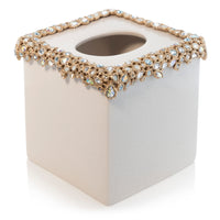 Opal Bejeweled Tissue Box 