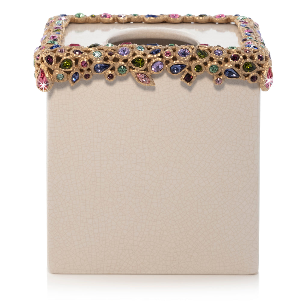 Emerson Bejeweled Tissue Box - Bouquet
