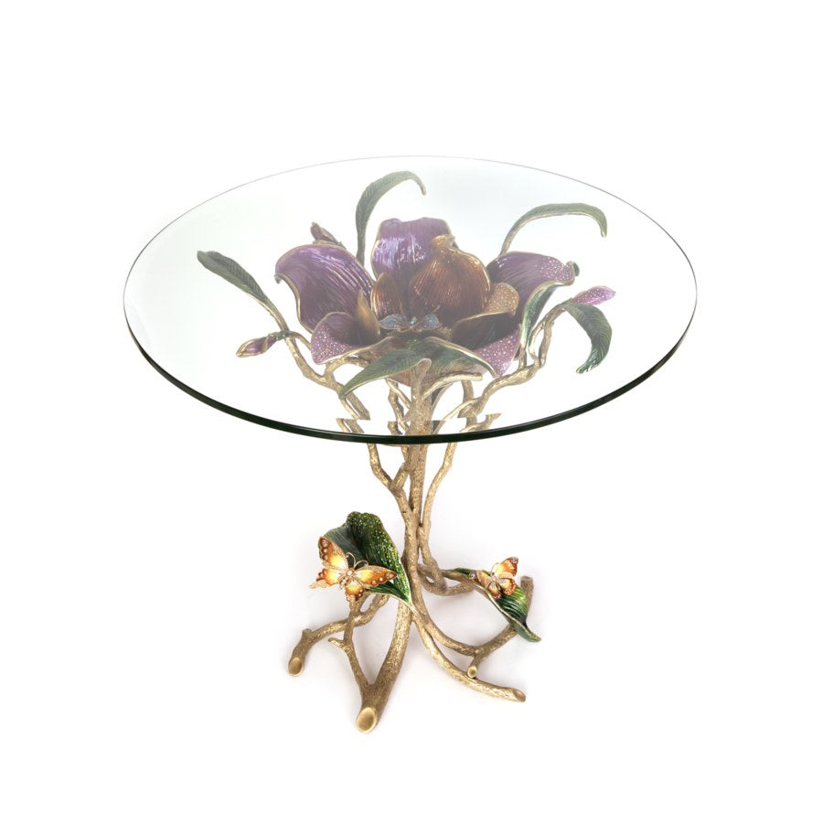 Jay Strongwater Marjorie Magnolia Table - Bouquet.