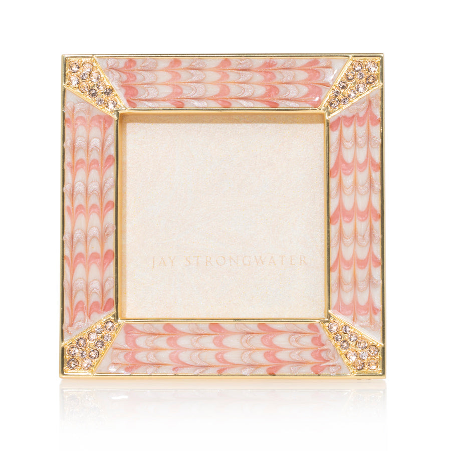 2" x 2" Pink and Gold Photo Frame 