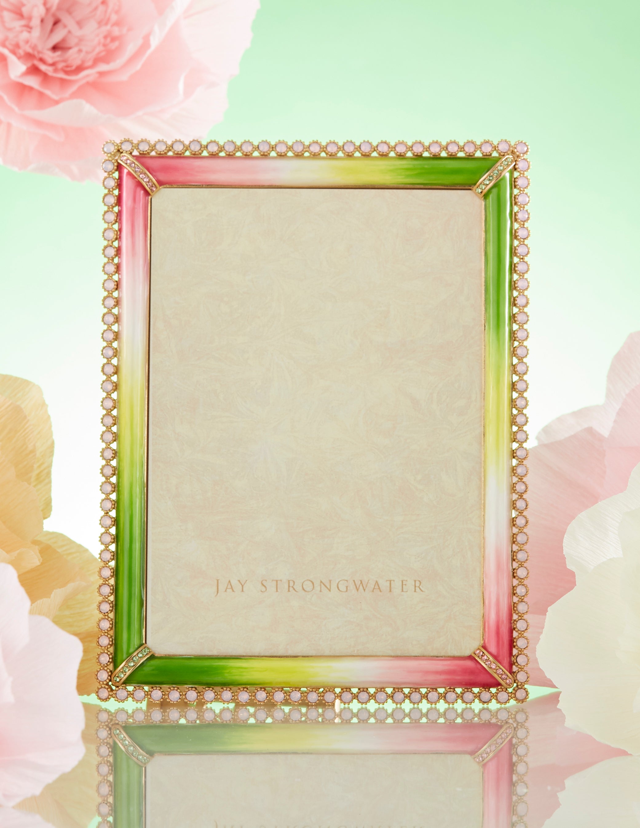 5" x 7" Green and Pink Picture Frame 
