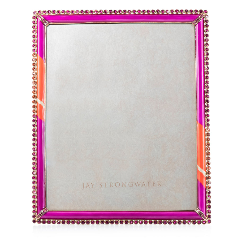 Jay Strongwater Laetitia Stone Edge 8" x 10" Frame - Pop.