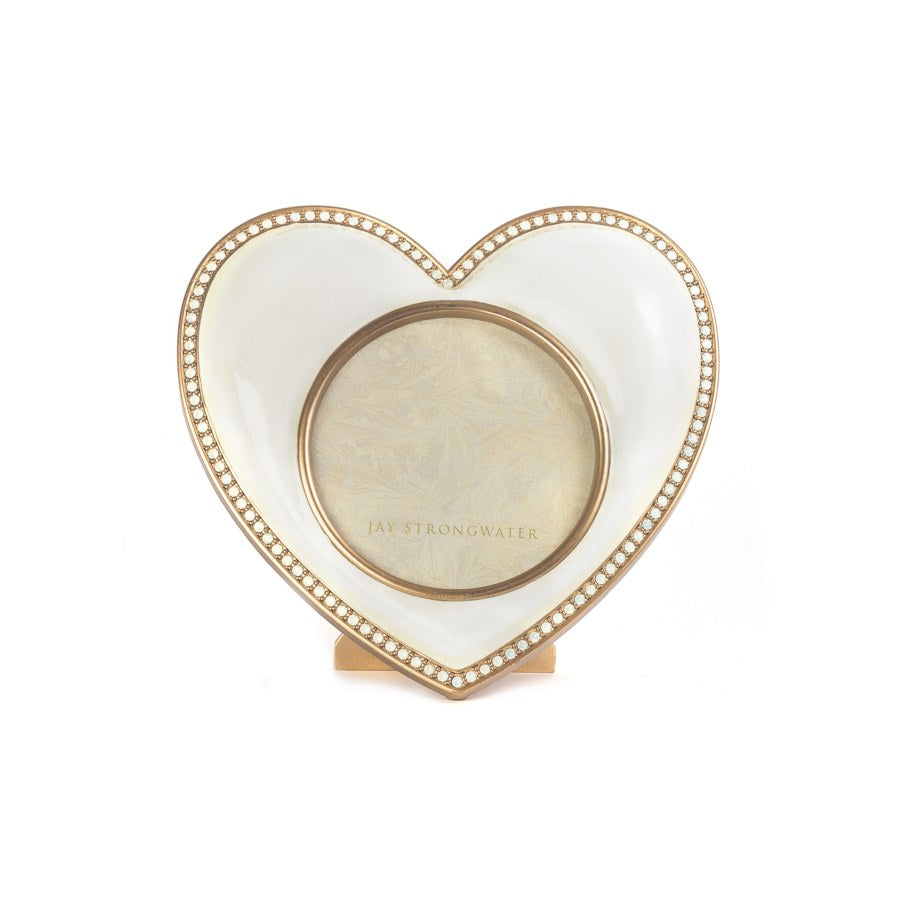 Jay Strongwater Chantal Heart Frame - Gold.